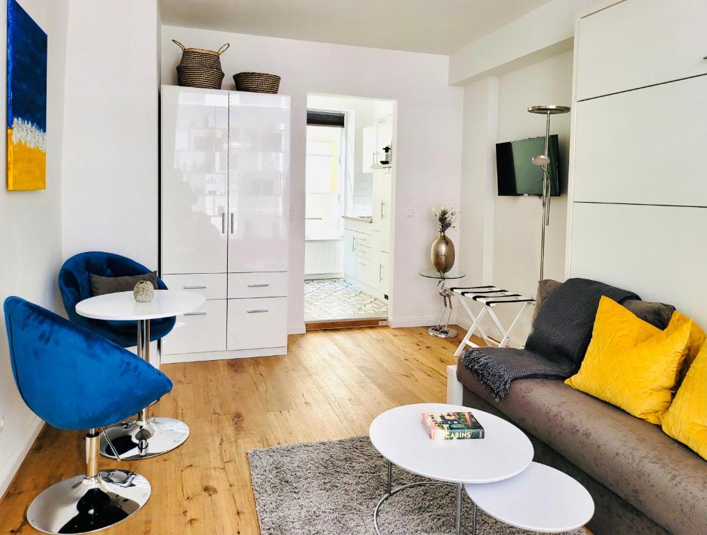 Posezení v ubytování Das Stader Wohnzimmer