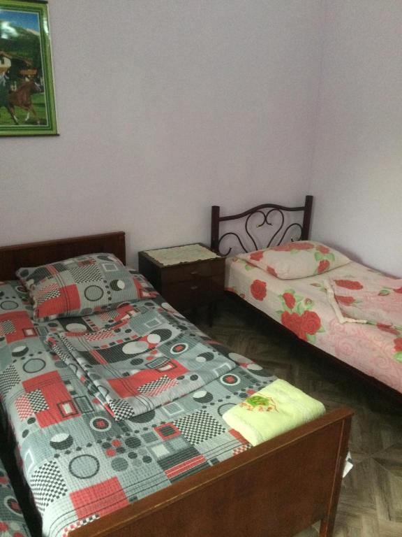 Postel nebo postele na pokoji v ubytování Giorgi's Homestay