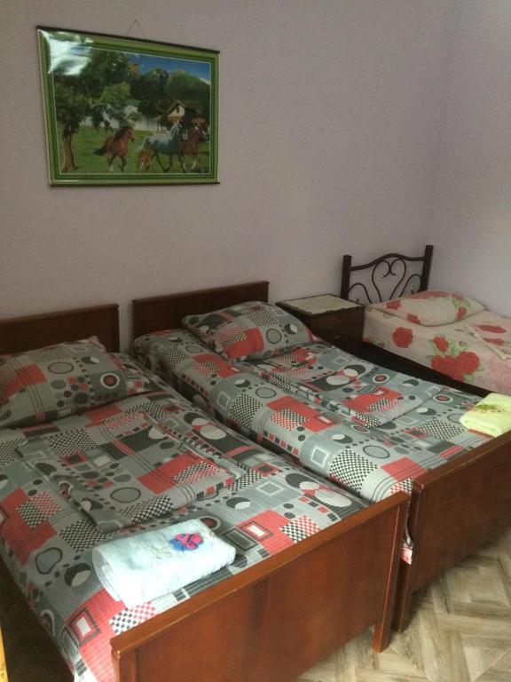 Postel nebo postele na pokoji v ubytování Giorgi's Homestay