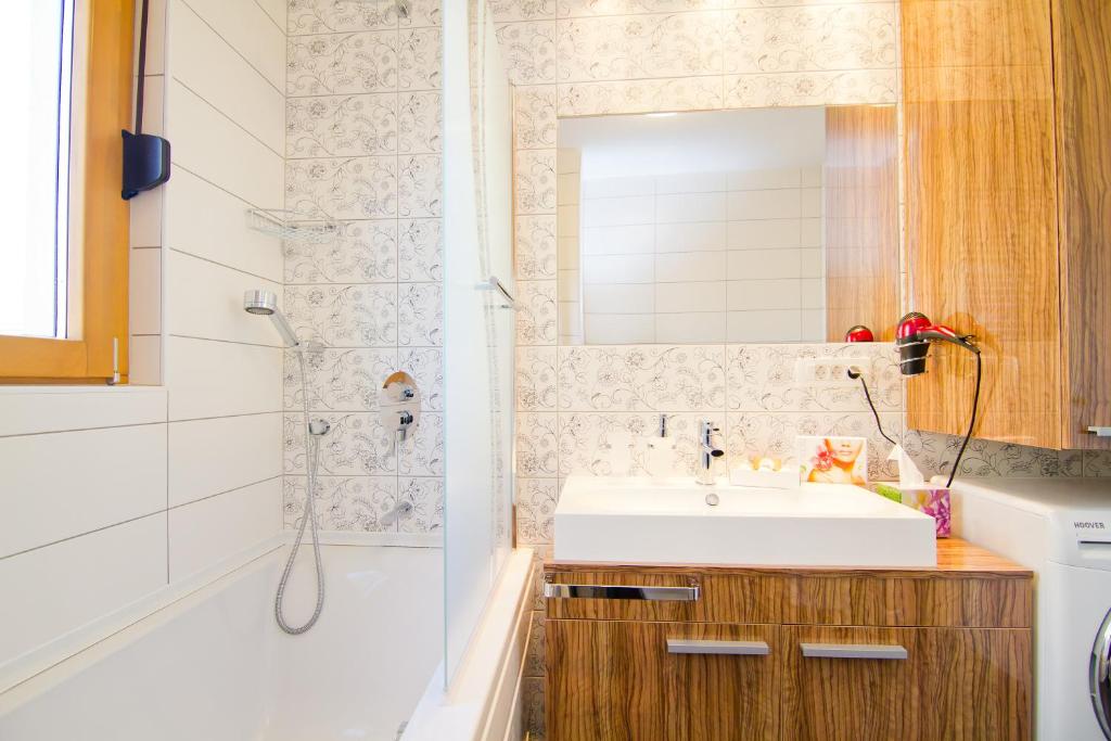 Koupelna v ubytování Zagreb Deluxe Apartment L2