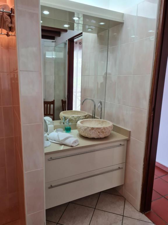 Koupelna v ubytování Chambre d'hotes "Villa Rayon Vert"