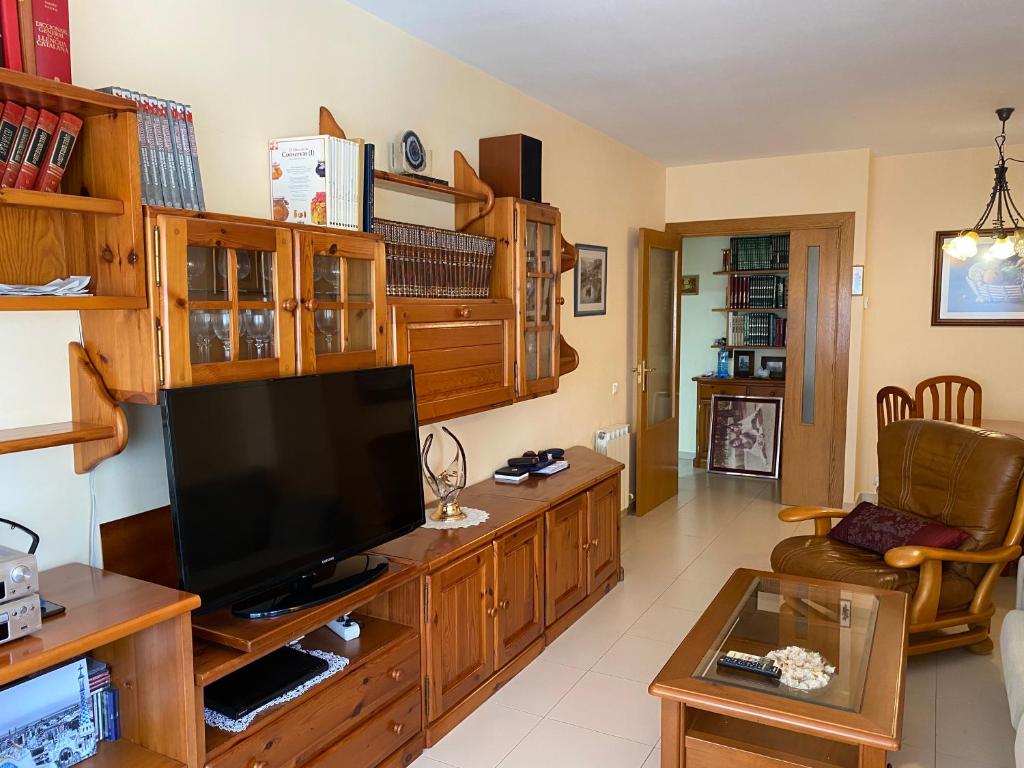 TV a/nebo společenská místnost v ubytování Sitges Living Apartment