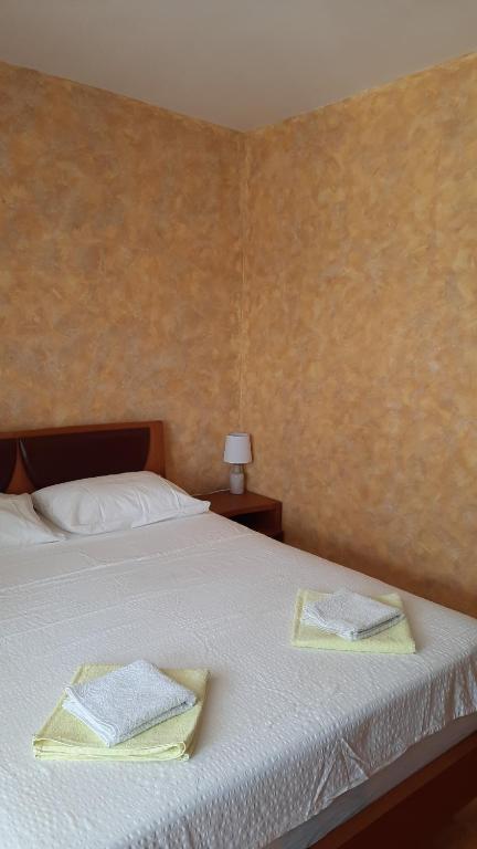 Postel nebo postele na pokoji v ubytování Apartmani Tomovic