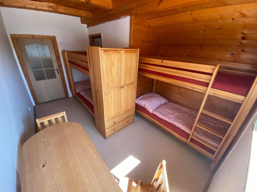 Postel nebo postele na pokoji v ubytování Ubytování Samba