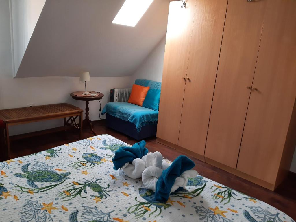 Posteľ alebo postele v izbe v ubytovaní Atelier Tina Art Home