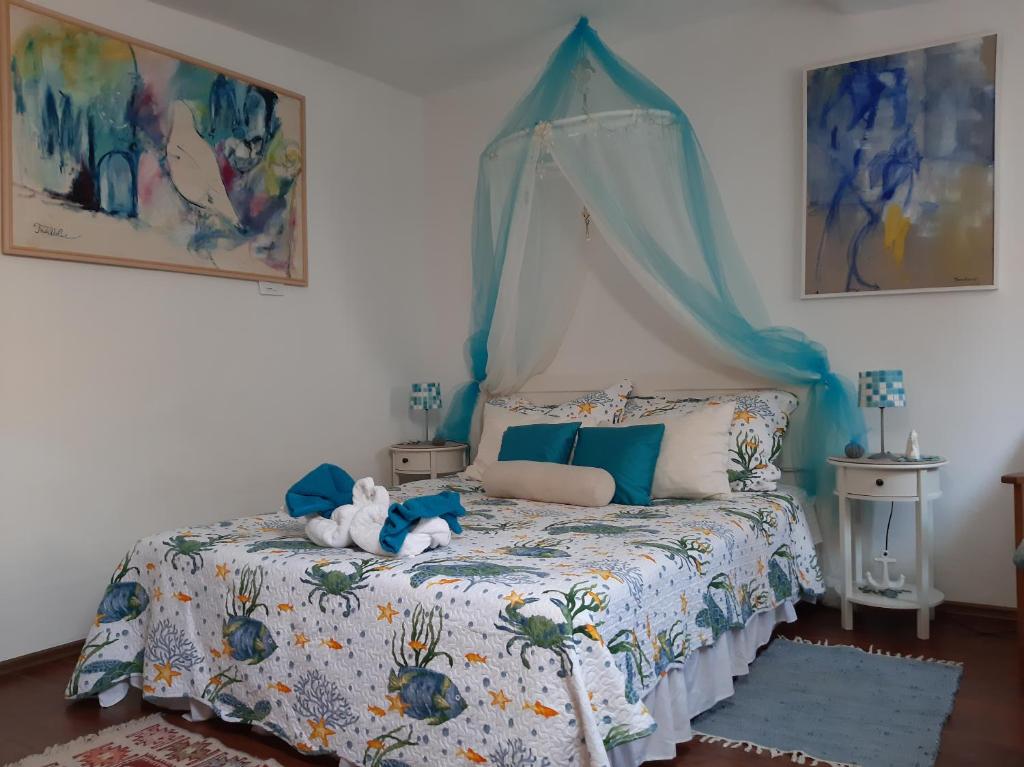 Posteľ alebo postele v izbe v ubytovaní Atelier Tina Art Home