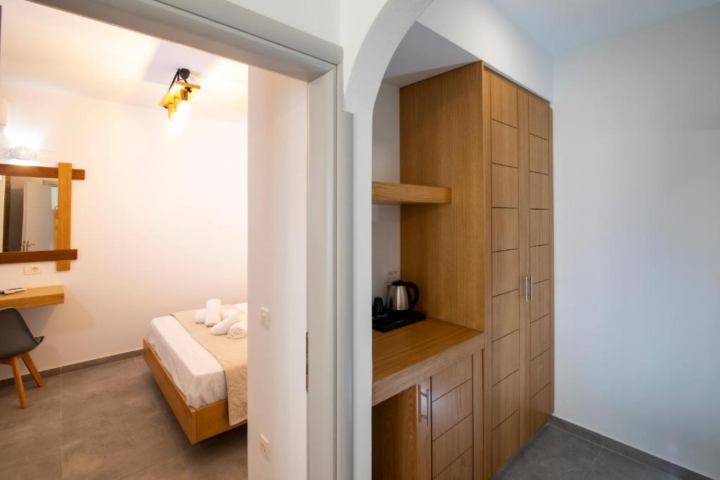 Łóżko lub łóżka w pokoju w obiekcie Petra Aqua Villa