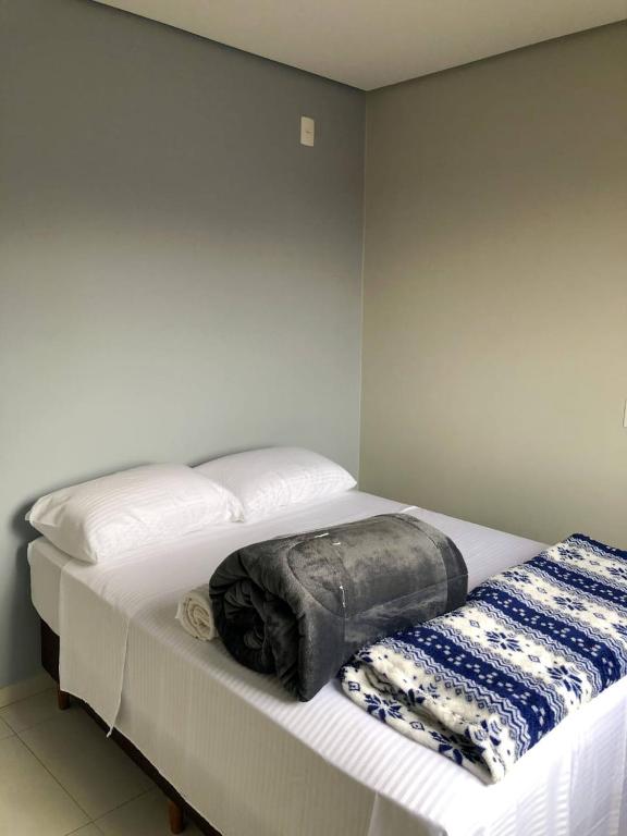 Postel nebo postele na pokoji v ubytování Hotel Bueno's - Francisco Beltrão
