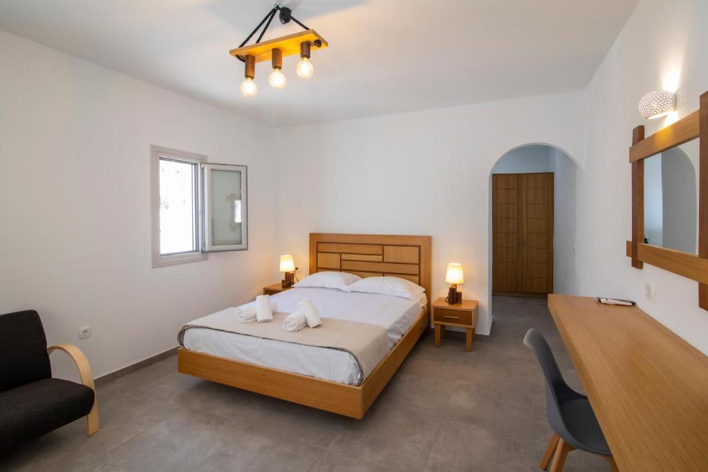 Łóżko lub łóżka w pokoju w obiekcie Petra Aqua Villa