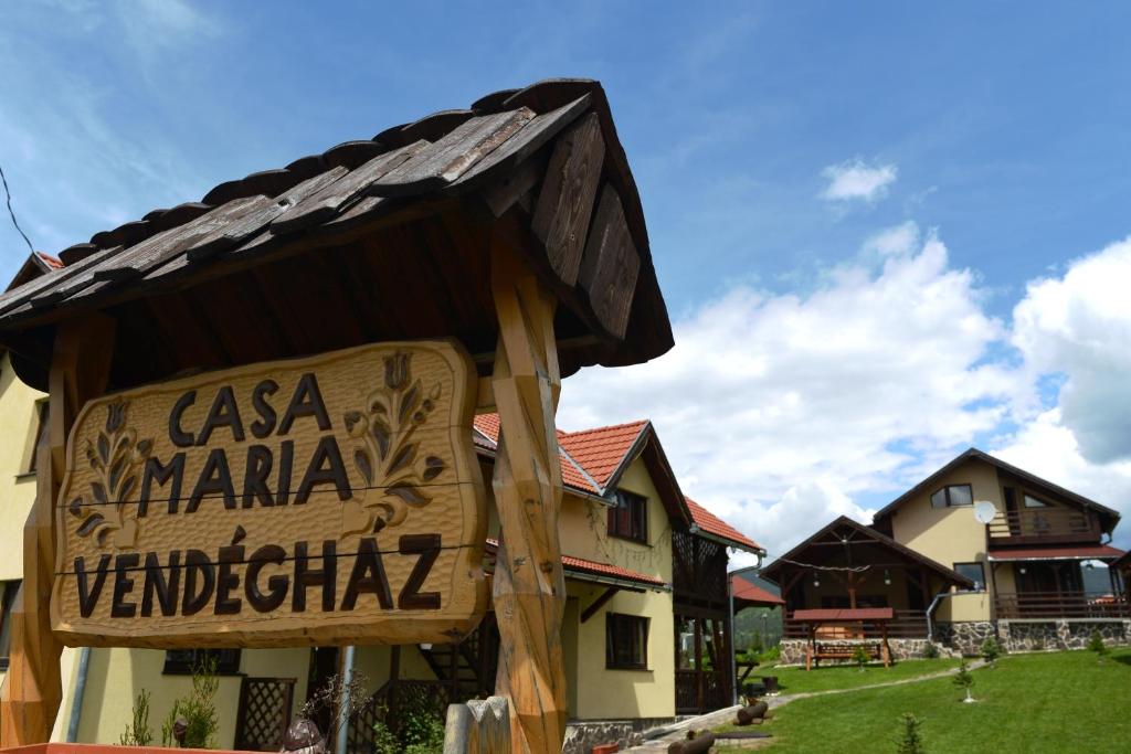 a sign that says casa manta vanderbilt at Casa Maria Izvorul Muresului in Izvoru Mureşului