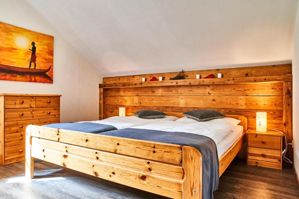 Postel nebo postele na pokoji v ubytování Apartment Fuchswald