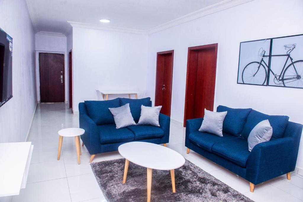 Posezení v ubytování Lekki FootPrint, Lekki Phase1