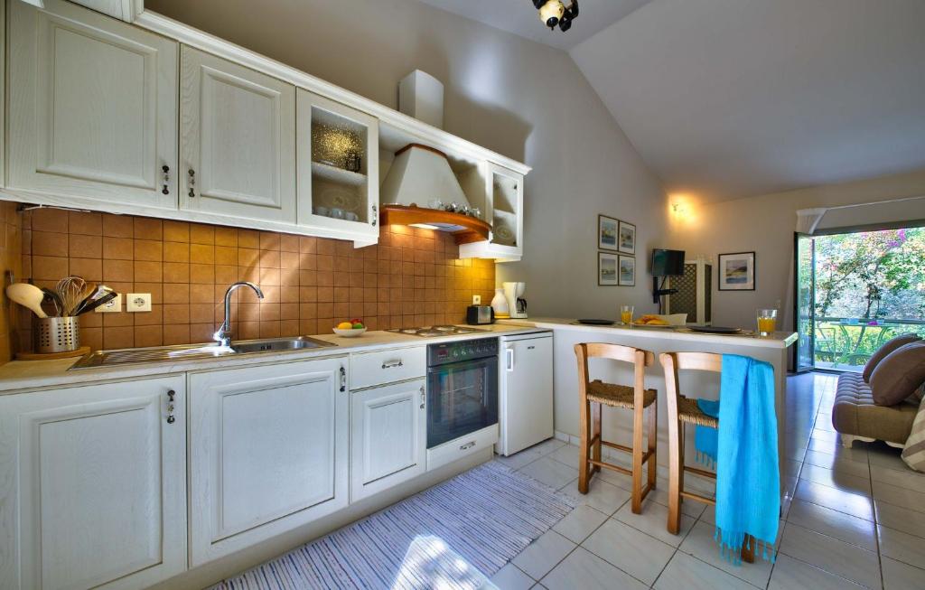 Kuchyň nebo kuchyňský kout v ubytování Mill Suites - Loggos