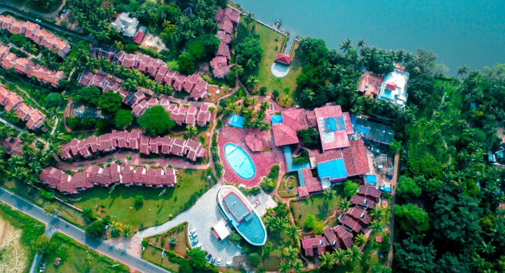 an aerial view of a large group of houses at The Byke Old Anchor Beach Resort & Spa in Cavelossim