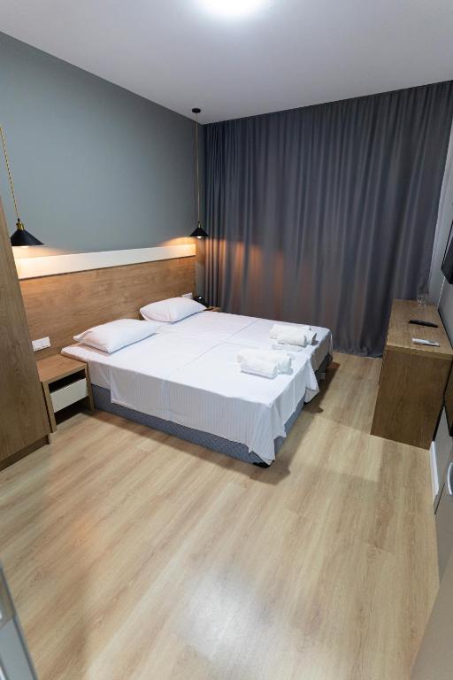 Postel nebo postele na pokoji v ubytování boulevard apartments