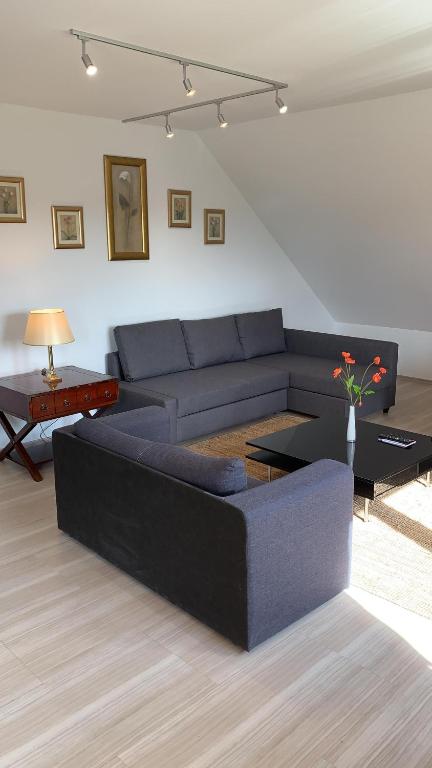 Posezení v ubytování promedklinik apartment 2