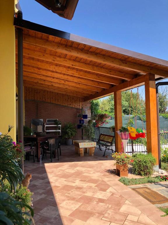 Patio alebo iná vonkajšia časť ubytovania Villa Aurora