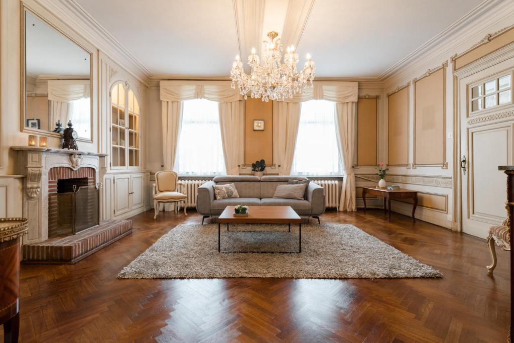 Kuchyň nebo kuchyňský kout v ubytování B&B Tannerie