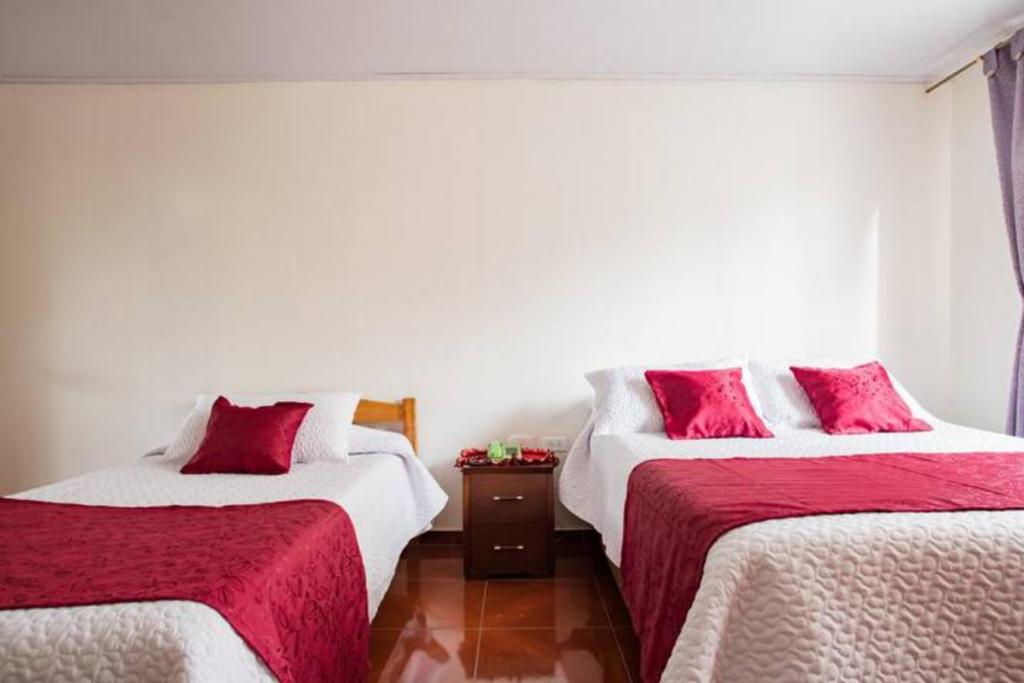 Postel nebo postele na pokoji v ubytování Touristic House