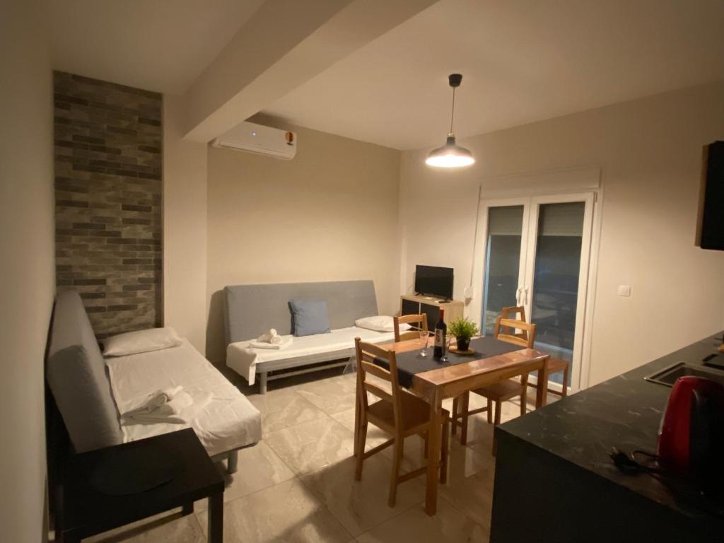 Posezení v ubytování Davidana Deluxe Apartments