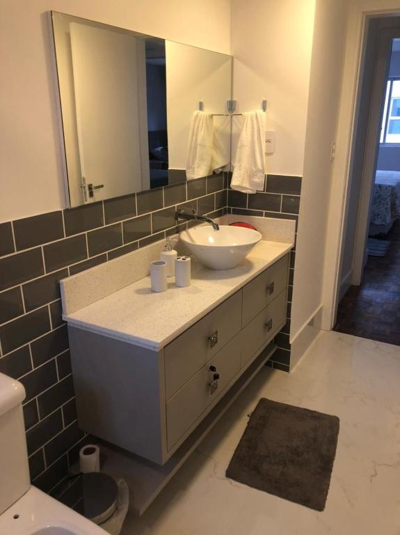 Uma casa de banho em Prédio frente mar 3 quartos Balneário camboriú BrisaMarBC3
