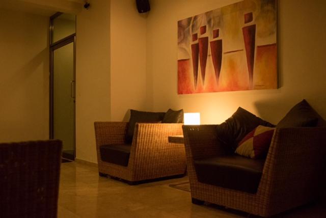 Posezení v ubytování Hotel Noor