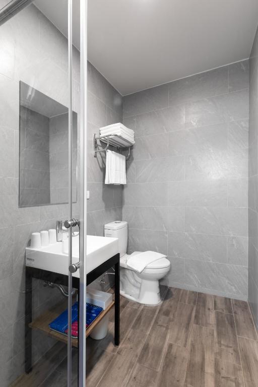 Koupelna v ubytování Hotel Brown - Zhongzheng