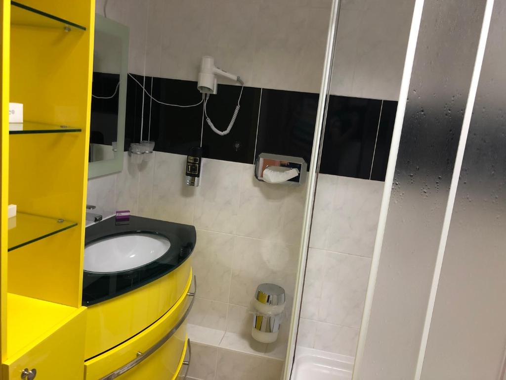 Koupelna v ubytování Astoria Hotel Heimbach