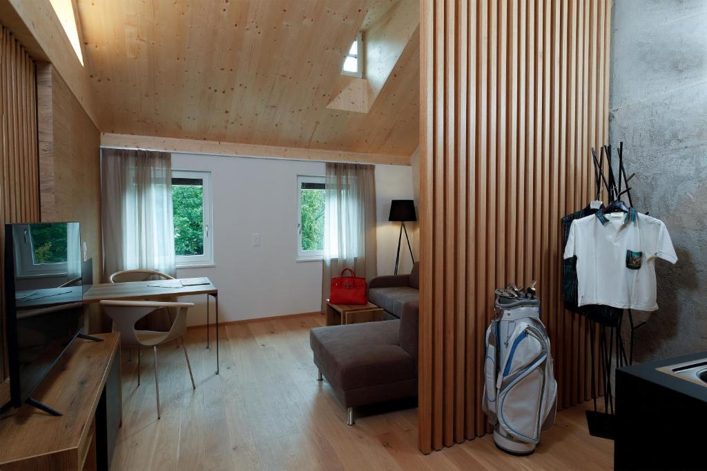 TV a/nebo společenská místnost v ubytování Apartmenthaus Nr 1