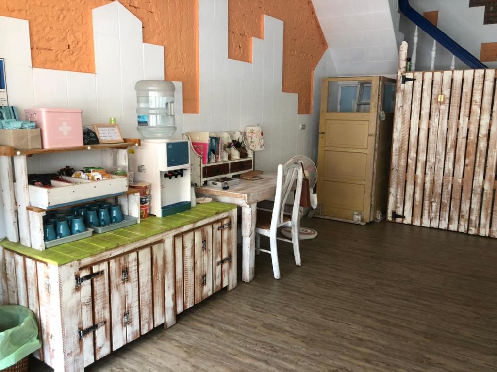 Kuchyň nebo kuchyňský kout v ubytování Sea House