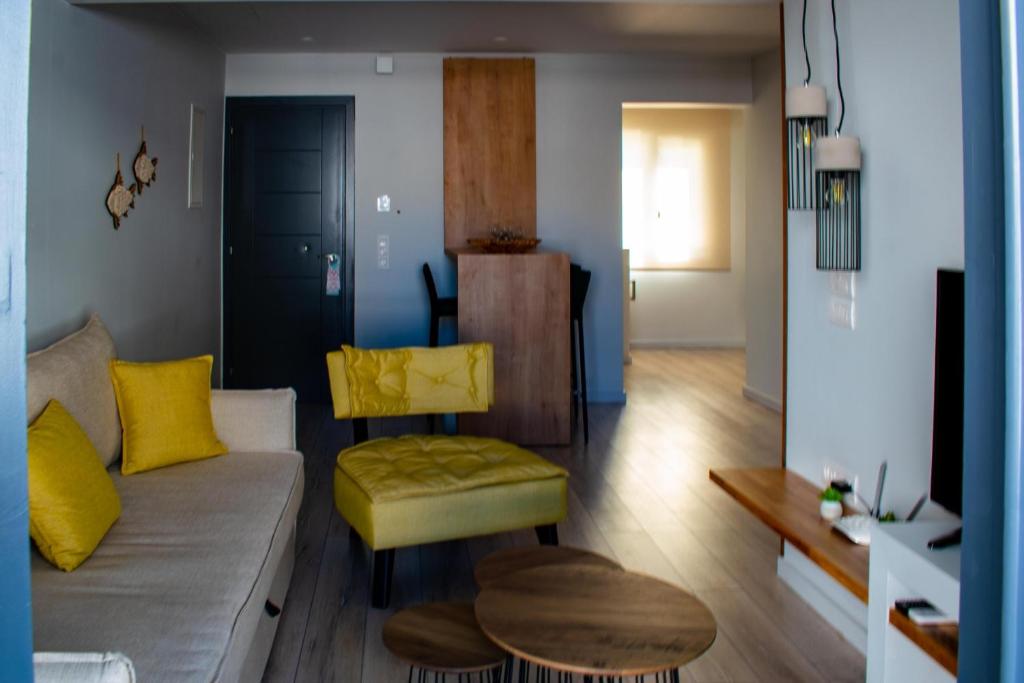Posezení v ubytování Ikaros Art Hotel
