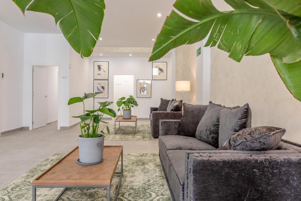 Posezení v ubytování Villamarta Boutique Rooms