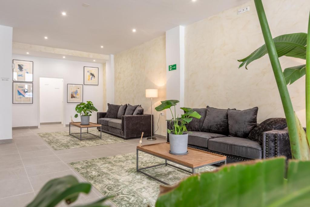 Posezení v ubytování Villamarta Boutique Rooms
