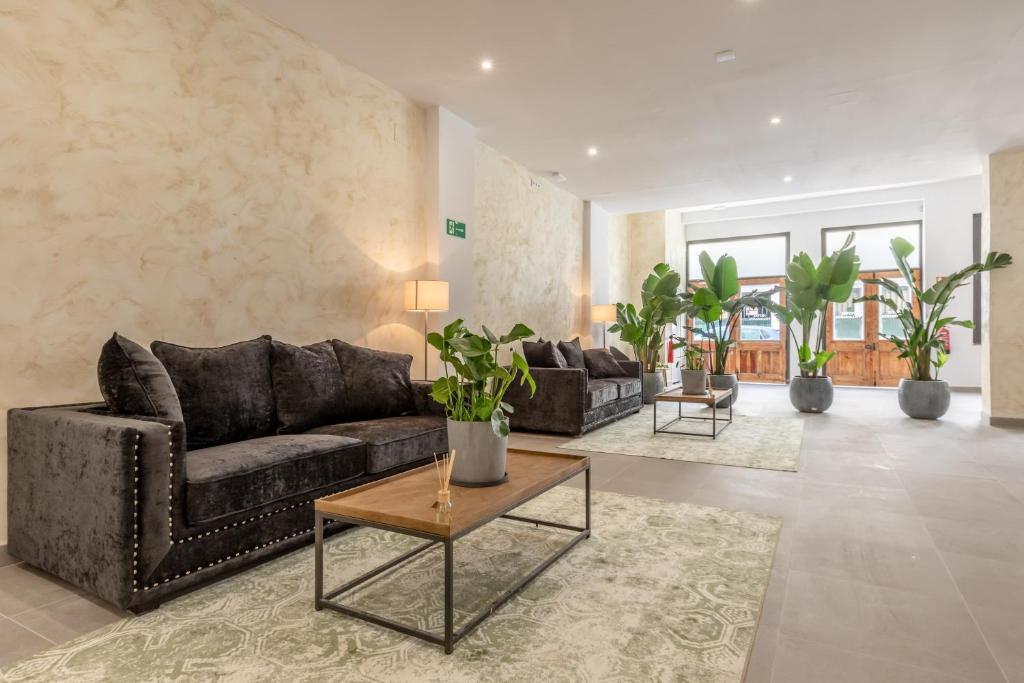 Posezení v ubytování Villamarta Boutique Rooms