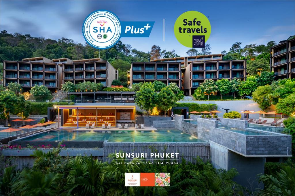 a rendering of a resort with a swimming pool at Sunsuri Phuket - SHA Plus in Nai Harn Beach