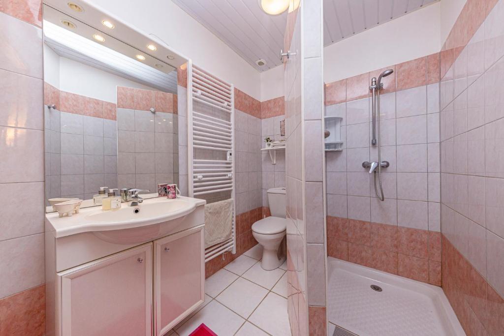 Koupelna v ubytování manoir de vauville