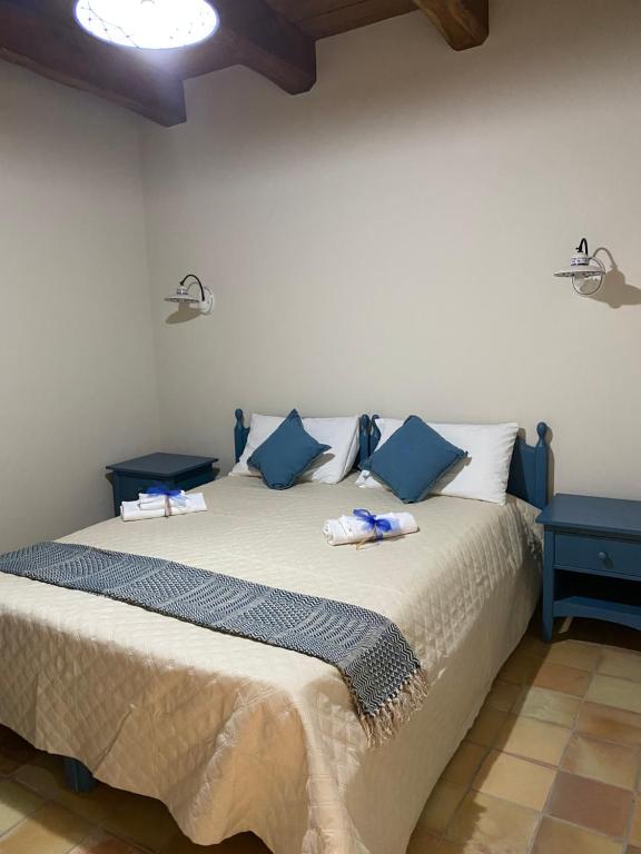 Krevet ili kreveti u jedinici u okviru objekta B&B La Dimora del Contadino