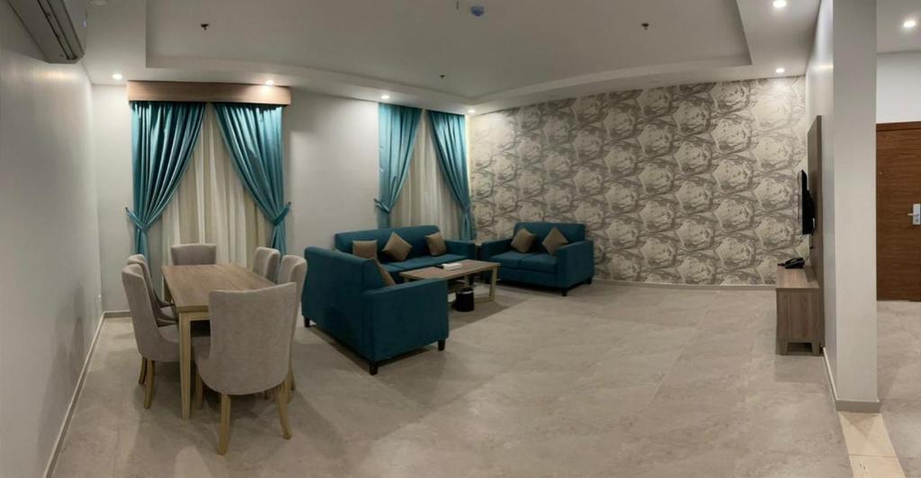 Posezení v ubytování Al-Haramain Family Apartments