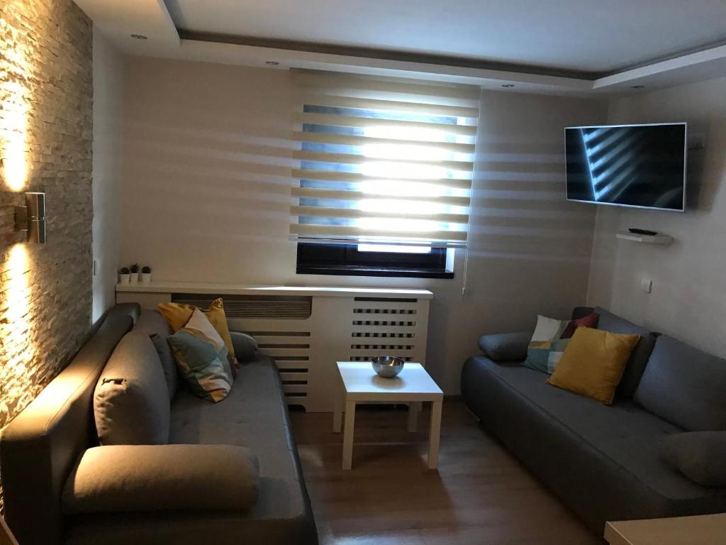Posezení v ubytování YelaYeti Apartments