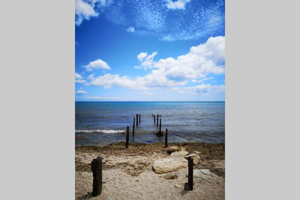 a view of the ocean from the beach at North Star - sea apartment in Balchik