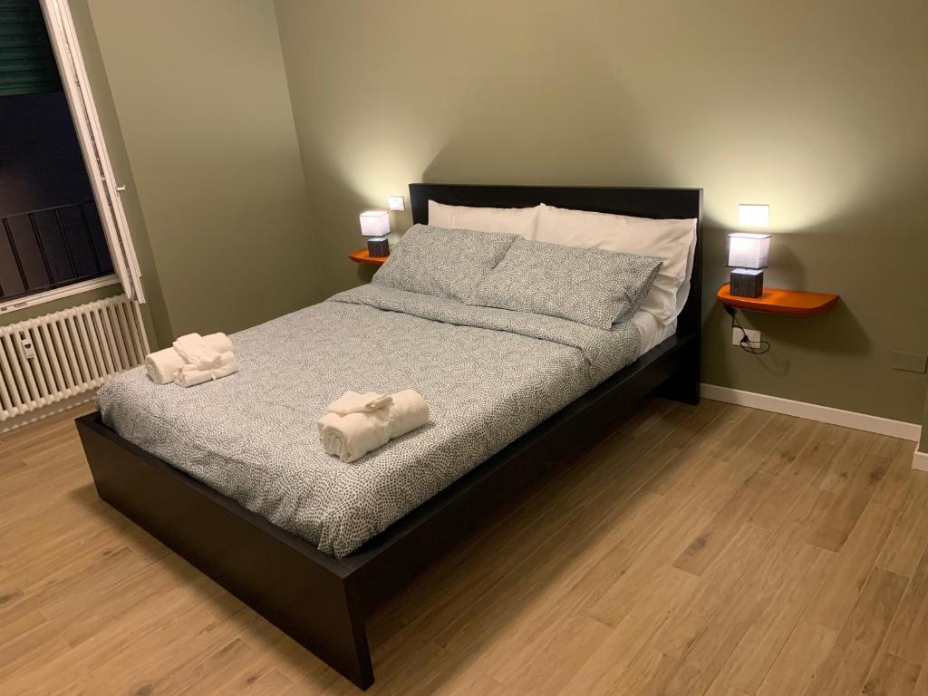 Postel nebo postele na pokoji v ubytování B&B Fossatello affittacamere