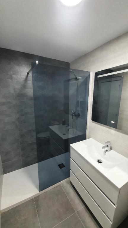 Koupelna v ubytování Xia Apartaments con acceso a piscina