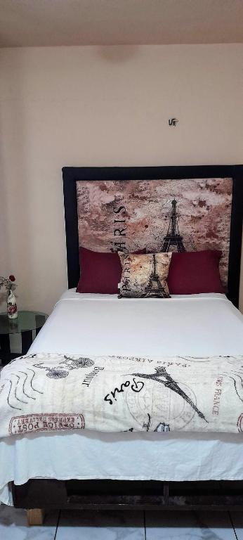 Postel nebo postele na pokoji v ubytování Relax Home Aeropuerto-Tren Maya