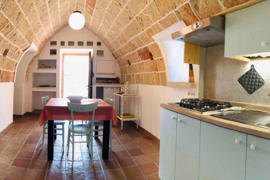 Η κουζίνα ή μικρή κουζίνα στο Villetta in campagna nel SALENTO