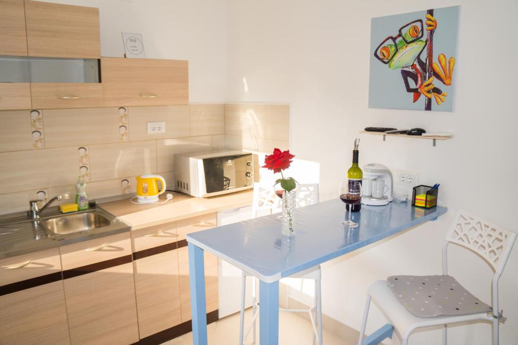 Kuchyň nebo kuchyňský kout v ubytování Apartment SunSet Dubrovnik FREE PARKING & WIFI