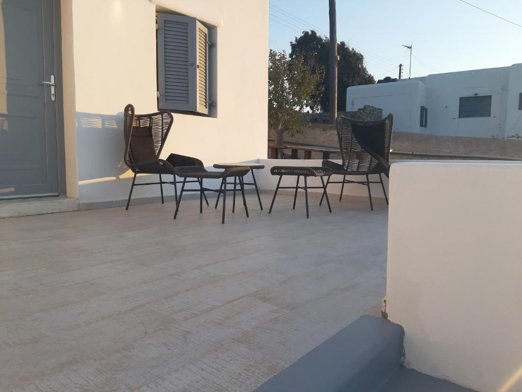 Balkón nebo terasa v ubytování Ftelia Breeze