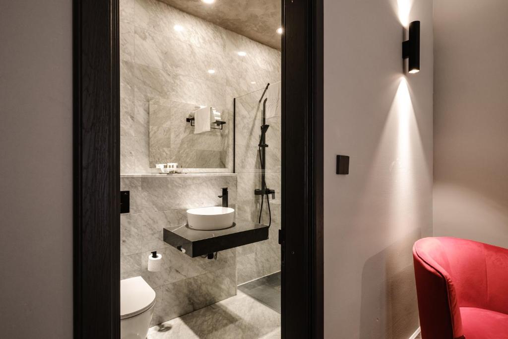 Koupelna v ubytování Casa Reale Boutique Hotel