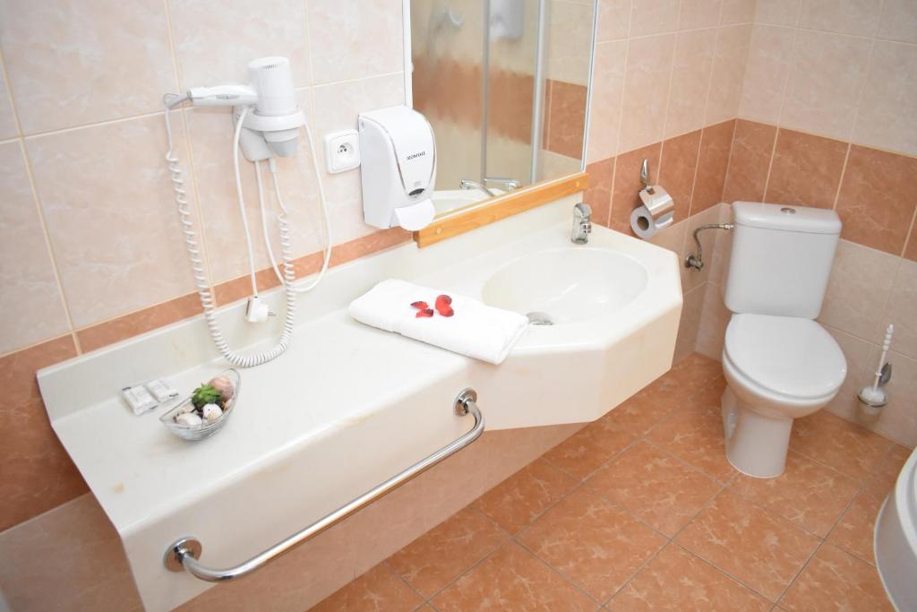 Koupelna v ubytování Hotel Restaurant Na Statku