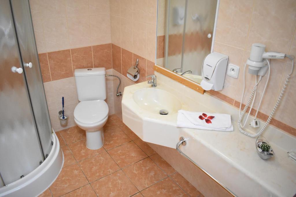 Koupelna v ubytování Hotel Restaurant Na Statku