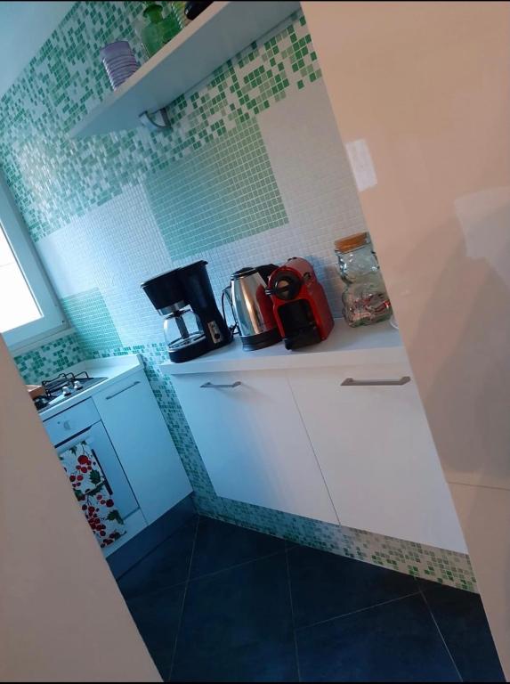 Kuchyň nebo kuchyňský kout v ubytování Anna suite room